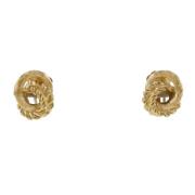 Pre-owned Fabric earrings Dior Vintage , Yellow , Dames