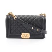 Pre-owned Leather crossbody-bags Chanel Vintage , Black , Dames