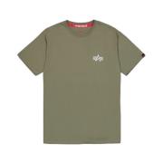 Signature T-shirt met korte mouwen Alpha Industries , Green , Heren