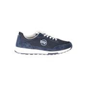 Blauwe Polyester Sneaker met Contrastdetails Carrera , Blue , Heren