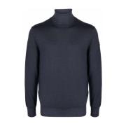 Blauwe Wollen Coltrui Sweater Paul & Shark , Blue , Heren