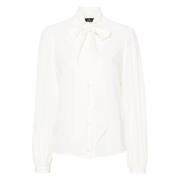 Casual Witte Zijden Overhemd met Lange Mouwen Etro , White , Dames