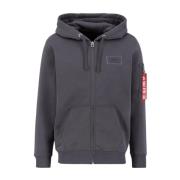 Sportieve capuchontrui Alpha Industries , Gray , Heren