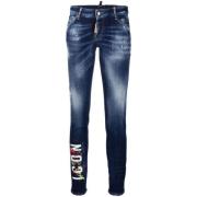 Blauwe Skinny Jeans Jennifer Icon Dsquared2 , Blue , Dames