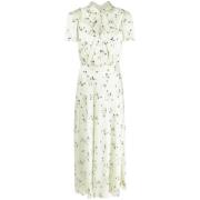 Elegante Groene Bloemen Midi Jurk Self Portrait , Green , Dames