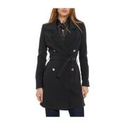 Zwarte Belted Leonie Blazer Jas Guess , Black , Dames