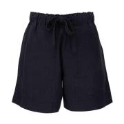 Blauwe Hennep Casual Aantrekshorts Vince , Blue , Dames