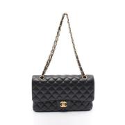 Pre-owned Leather chanel-bags Chanel Vintage , Black , Dames