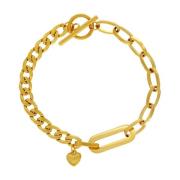 Gouden hart armband waterdicht Dansk Copenhagen , Yellow , Dames