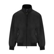 Zwarte gewaxte jas met geribbelde textuur Baracuta , Black , Heren