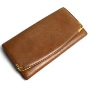 Pre-owned Leather wallets Cartier Vintage , Brown , Dames