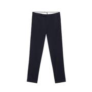 Slim-Fit Blauwe Wollen Broek PT Torino , Blue , Heren