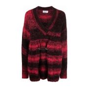 Rode Wollen Cardigan Sweater The Attico , Red , Dames