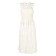 Witte Wol Midi Jurk Ulla Johnson , White , Dames