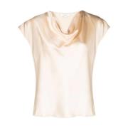 Zijden Beige Casual Blouse Vince , Beige , Dames