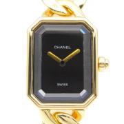 Pre-owned Metal watches Chanel Vintage , Black , Dames