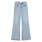 Blauwe Flared-leg Jeans Ami Paris , Blue , Dames