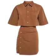 Pre-owned Nylon dresses Jacquemus Pre-owned , Brown , Dames