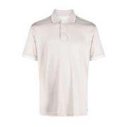 Casual Short Sleeve Polo Shirt Beige Eleventy , Beige , Heren