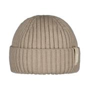 Korte Fisherman Beanie Muts Barts , Beige , Unisex