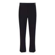 Stijlvolle Broek voor Vrouwen Elisabetta Franchi , Black , Dames