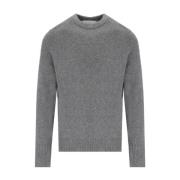 Grijze Cashmere Crewneck Jumper Amaránto , Gray , Heren