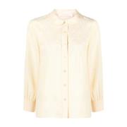 Casual Beige Lange Mouwen Shirt See by Chloé , Beige , Dames