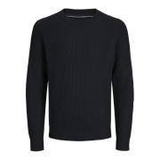 Klassieke Gebreide Trui Blaliam Jack & Jones , Black , Heren