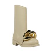 Lage Hak Kettinglaarzen JW Anderson , Beige , Dames