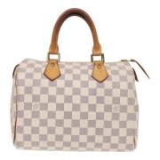 Pre-owned Canvas louis-vuitton-bags Louis Vuitton Vintage , White , Da...