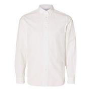 Elegant Button-Down Overhemd Selected Homme , White , Heren