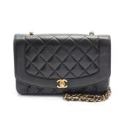 Pre-owned Leather crossbody-bags Chanel Vintage , Black , Dames