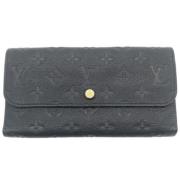 Pre-owned Fabric wallets Louis Vuitton Vintage , Black , Dames