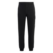 Katoenen trackpants met zak op linkerbeen C.p. Company , Black , Heren