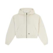 Corduroy Hooded Coat Dickies , Beige , Dames