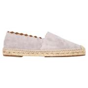 Pre-owned Suede espadrilles Chloé Pre-owned , Gray , Dames