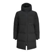 Urban Lange Gewatteerde Jas Jack & Jones , Black , Heren