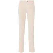 Beige Corduroy Broek Incotex , Beige , Heren