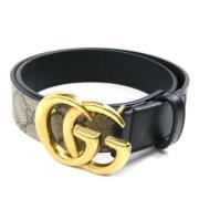 Pre-owned Fabric belts Gucci Vintage , Black , Dames