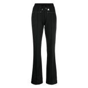 Zwarte Casual Interlock Broek Courrèges , Black , Dames