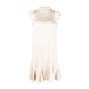 Beige Casual Midi Jurk See by Chloé , Beige , Dames