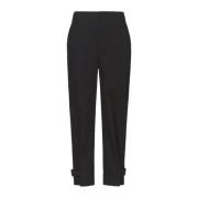 Casual Zwarte Tapered Broek Proenza Schouler , Black , Dames