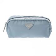 Pre-owned Nylon pouches Prada Vintage , Blue , Dames