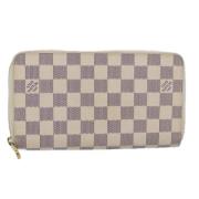 Pre-owned Canvas wallets Louis Vuitton Vintage , White , Dames