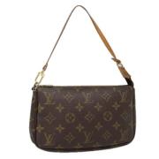 Pre-owned Canvas pouches Louis Vuitton Vintage , Brown , Dames