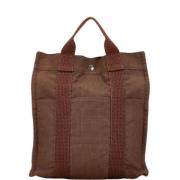 Pre-owned Canvas backpacks Hermès Vintage , Brown , Dames