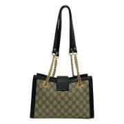 Pre-owned Leather gucci-bags Gucci Vintage , Beige , Dames