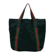 Pre-owned Canvas totes Gucci Vintage , Black , Dames