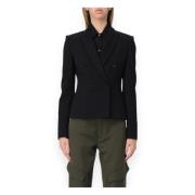 Blazer Jas voor Stijlvolle Outfits Dondup , Black , Dames