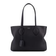 Leren Logo Schoudertas Ritssluiting Salvatore Ferragamo , Black , Dame...